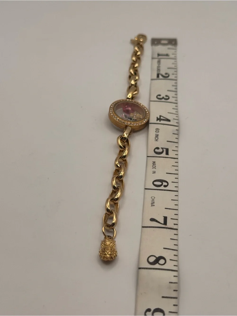 ORIGAMI OWL™️ Gold-Tone Floating Locket Bracelet W/ Charms